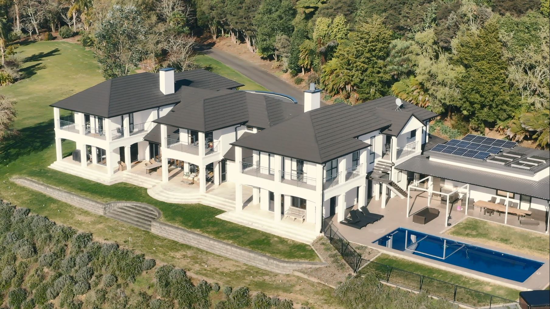 CF Shake re-roof on large home near river.